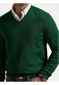 Polo Ralph Lauren Sweter 710876338013 Zielony Regular Fit. Typ kołnierza: polo. Kolor: zielony. Materiał: syntetyk