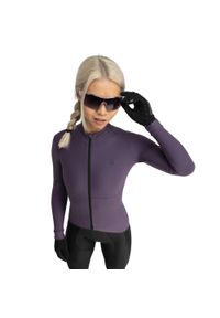 SIROKO - Damska termoaktywna koszulka rowerowa z długim rękawem Kolarstwo Siroko M7 Tru. Kolor: fioletowy. Materiał: materiał, tkanina. Długość rękawa: długi rękaw. Długość: długie. Sezon: jesień. Sport: kolarstwo #1