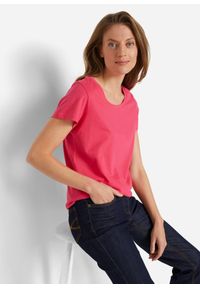 bonprix - Shirt z okrągłym dekoltem (5 szt.), krótki rękaw. Kolor: różowy. Materiał: jersey. Długość rękawa: krótki rękaw. Długość: krótkie #1