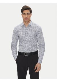 BOSS Koszula H-Hank-Kent-C1 50545109 Niebieski Slim Fit. Typ kołnierza: kołnierzyk klasyczny. Kolor: niebieski. Materiał: bawełna #1