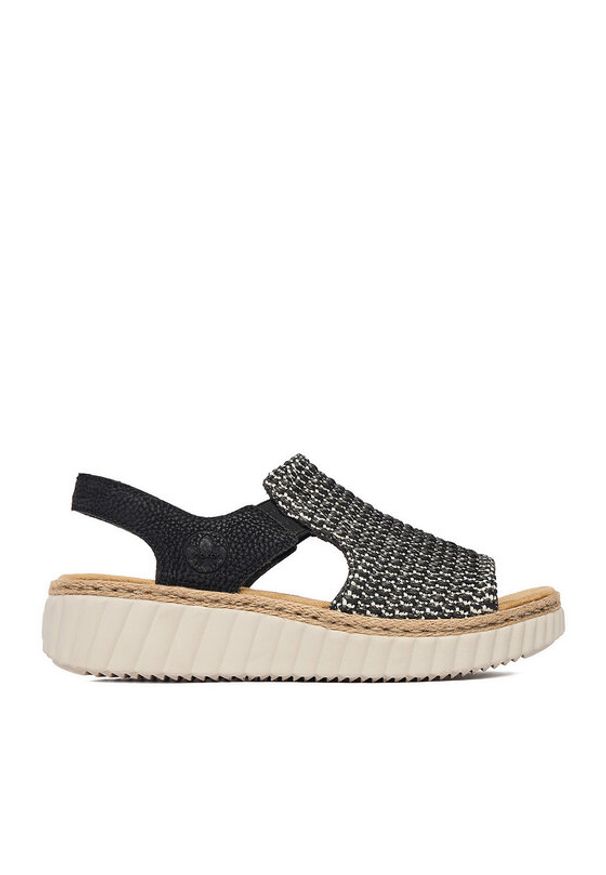 Rieker Sandały CEO-69276-00 Czarny. Kolor: czarny. Materiał: materiał