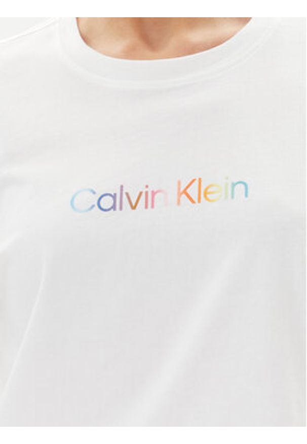 Calvin Klein Underwear T-Shirt LV00QS7470 Biały Boxy Fit. Kolor: biały. Materiał: bawełna