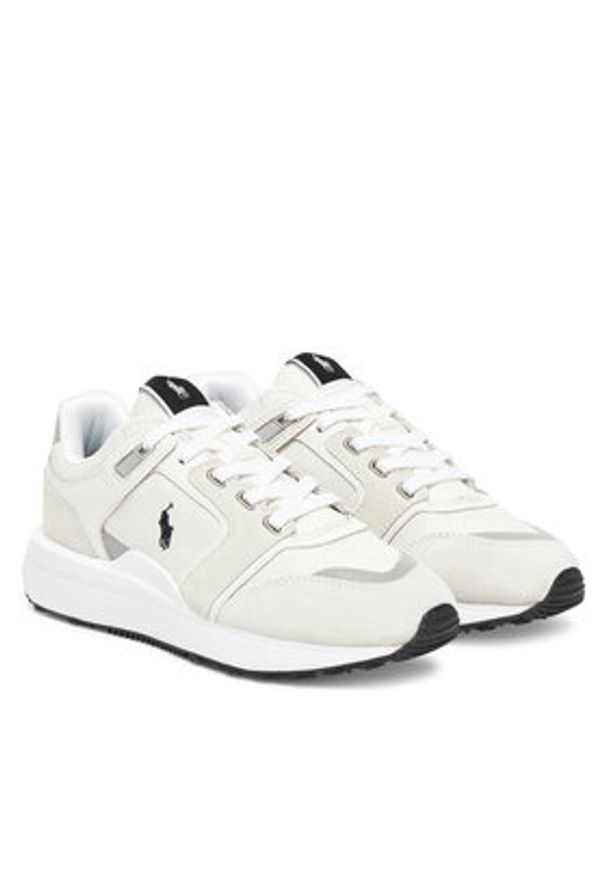 Polo Ralph Lauren Sneakersy Train 89 V2 Suede-Paneled Sneaker 809973974001 Biały. Kolor: biały. Materiał: skóra, zamsz