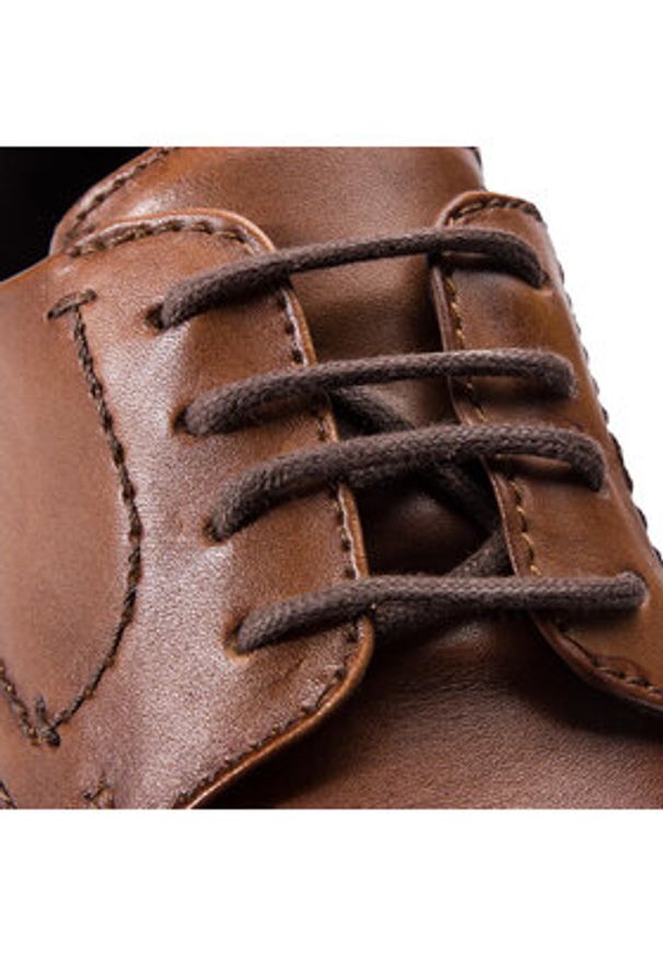 ecco - ECCO Półbuty Melbourne 62163401112 Brązowy. Kolor: brązowy. Materiał: skóra