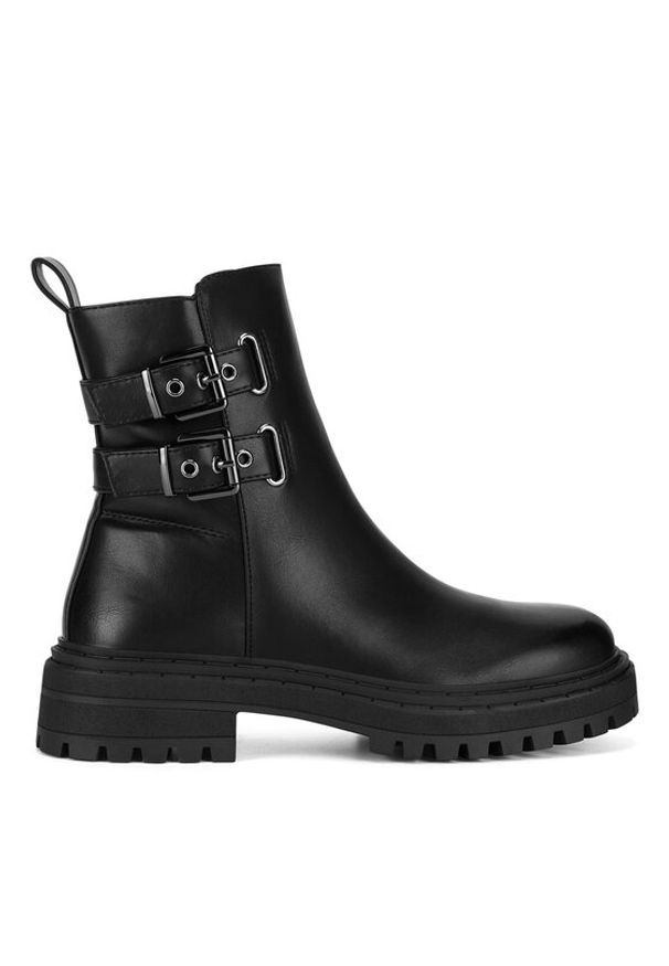 DeeZee Botki HY60208-3 Czarny. Kolor: czarny. Materiał: skóra