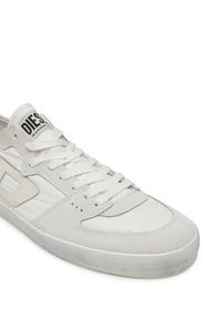 Diesel Sneakersy S-Leroji D-1 Low Y03489P8119 Biały. Kolor: biały. Materiał: skóra, zamsz
