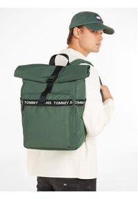 Tommy Jeans Plecak Tjm Essential Rolltop Bp AM0AM11176 Zielony. Kolor: zielony. Materiał: materiał