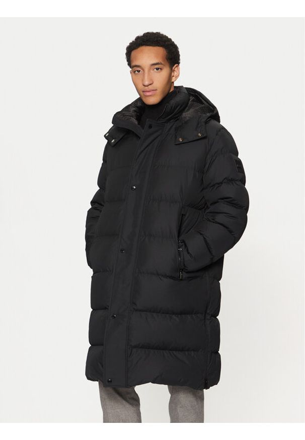 BOSS Płaszcz zimowy H-Donden5 50525237 Czarny Regular Fit. Kolor: czarny. Materiał: syntetyk. Sezon: zima