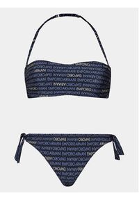 Emporio Armani Bikini 262737 4R310 01736 Granatowy. Kolor: niebieski. Materiał: syntetyk