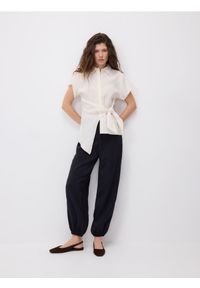 Reserved - Bluzka z modalem - złamana biel. Materiał: tkanina #1