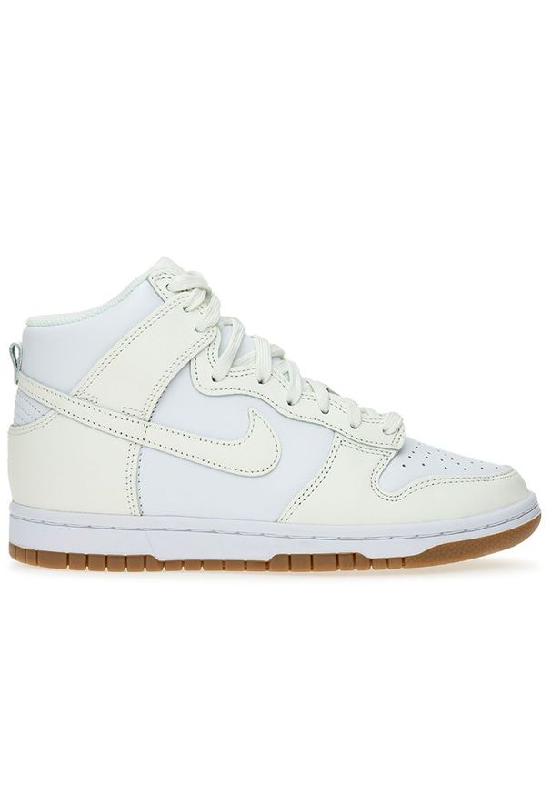 Buty Nike Dunk High Retro DD1869-109 - białe. Kolor: biały. Materiał: skóra, syntetyk, guma. Szerokość cholewki: normalna. Sezon: lato