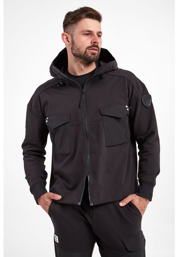 Blauer - Bluza BLAUER. Typ kołnierza: kaptur. Materiał: materiał