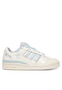 Adidas - adidas Sneakersy Forum Low Cl JR0498 Biały. Kolor: biały. Materiał: skóra