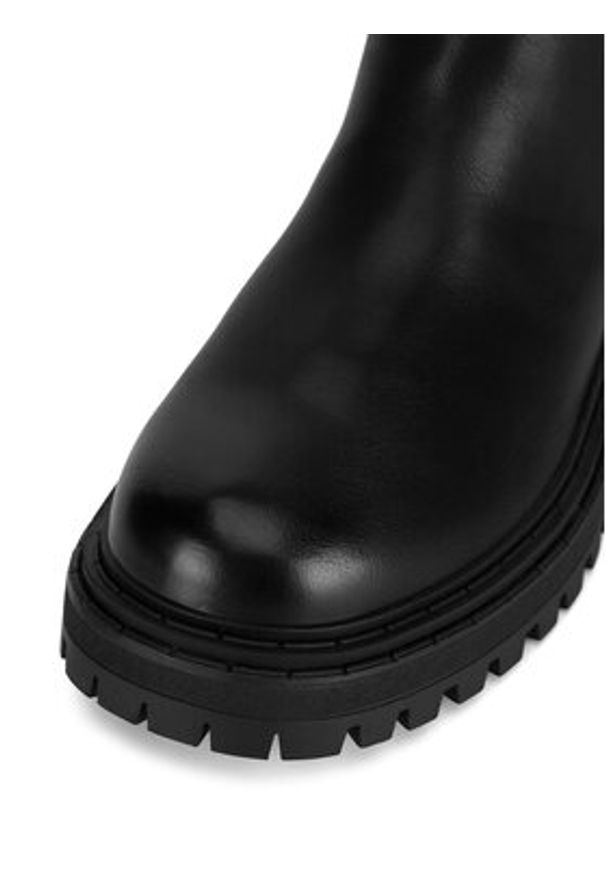 DeeZee Botki HY60208-3 Czarny. Kolor: czarny. Materiał: skóra
