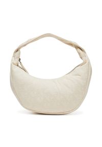 Calvin Klein Torebka Ckj Monogram Pinched Medium Shou LV04F3206G Beżowy. Kolor: beżowy