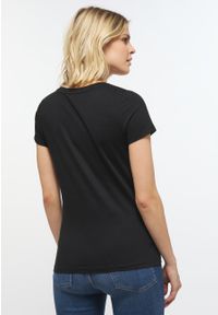 Mustang - MUSTANG Alina C Tee Logo Damski T-shirt Koszulka Black 1013222 4142 #3