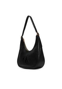 Calvin Klein Torebka Bold Ck Crescent Bag LV04F3427G Czarny. Kolor: czarny. Materiał: skórzane #4