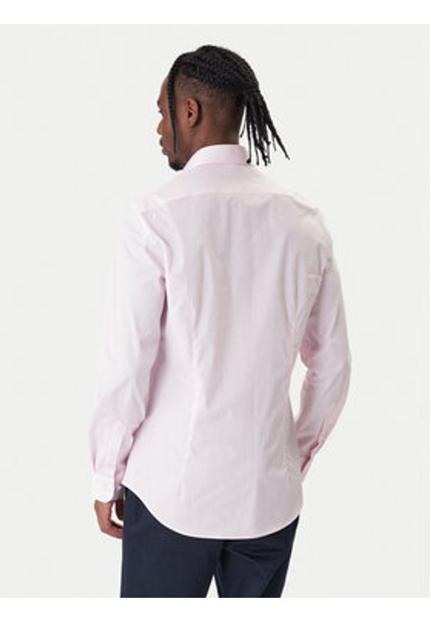 TOMMY HILFIGER - Tommy Hilfiger Koszula MW0MW38347 Różowy Slim Fit. Kolor: różowy. Materiał: bawełna