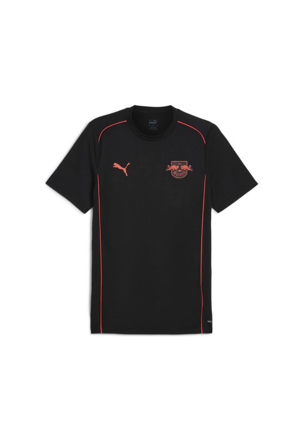 Puma - Męska koszulka Casuals RB Leipzig PUMA Black Active Red. Kolor: czerwony, wielokolorowy, czarny