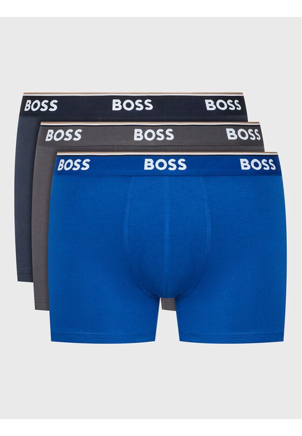 BOSS - Boss Komplet 3 par bokserek 50475282 Kolorowy. Materiał: bawełna. Wzór: kolorowy