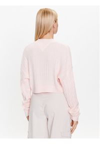 Tommy Jeans Sweter DW0DW14261 Różowy Regular Fit. Kolor: różowy. Materiał: syntetyk #2