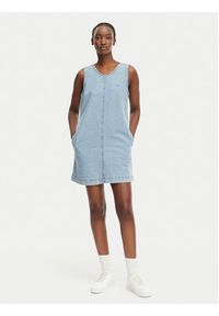 Calvin Klein Jeans Sukienka jeansowa LV047F499G Niebieski Regular Fit. Kolor: niebieski. Materiał: bawełna #4