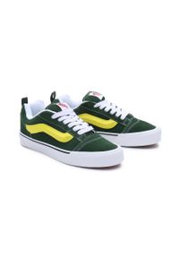 Vans tenisówki zamszowe Knu Skool kolor zielony VN0009QCBGN1. Nosek buta: okrągły. Kolor: zielony. Materiał: zamsz #5