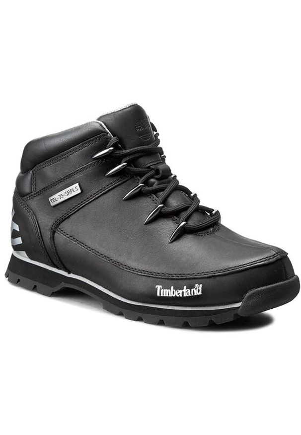 Timberland Trapery Euro Sprint A17JR/TB0A17JR0011 Czarny. Kolor: czarny. Materiał: skóra