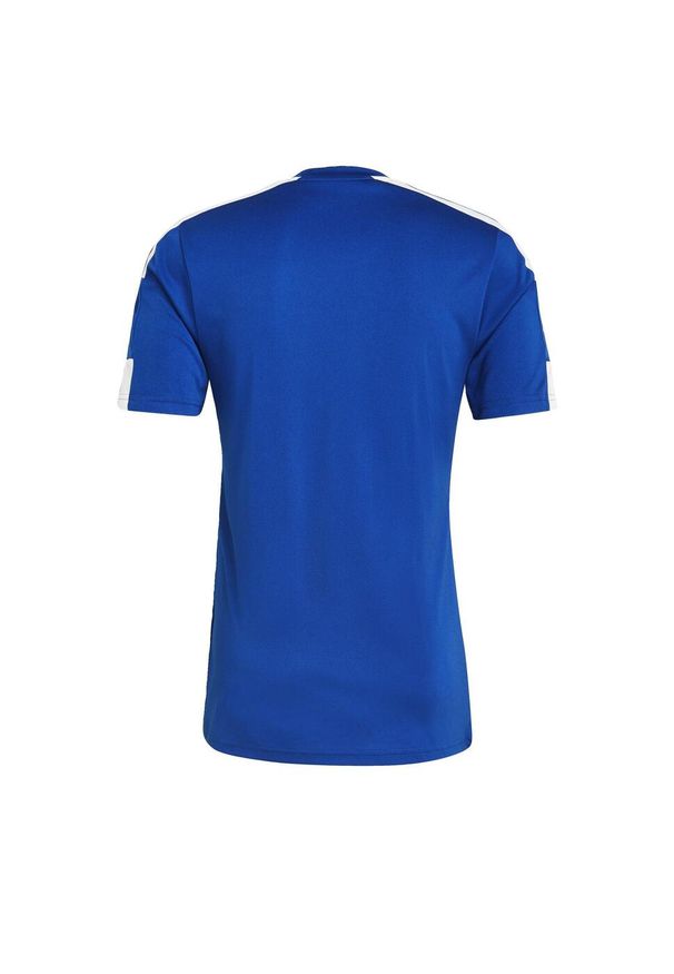 Adidas - Koszulka treningowa męska adidas Squadra 21 Jersey Short Sleeve. Kolor: biały, niebieski, wielokolorowy. Materiał: jersey. Sport: piłka nożna
