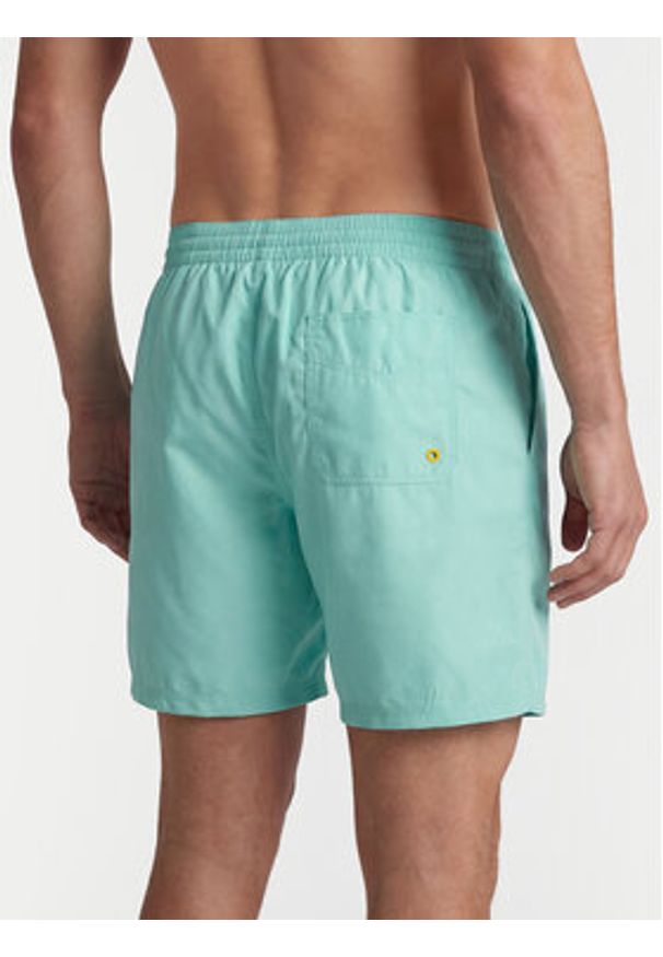 Guess Szorty kąpielowe F6GT26 WG2A2 Turkusowy Regular Fit. Kolor: turkusowy. Materiał: syntetyk