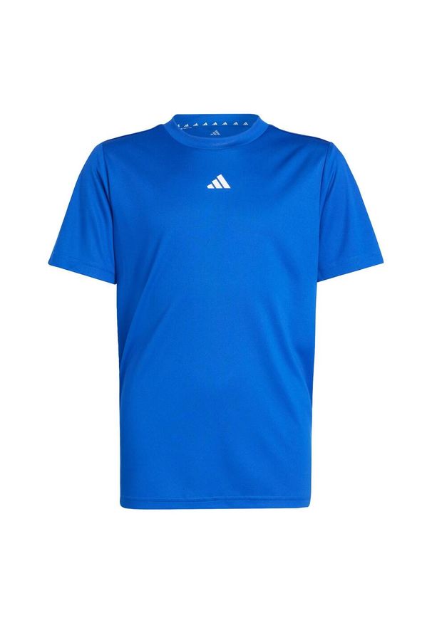Adidas - Koszulka Train Essentials Logo Regular Fit Kids. Kolor: biały, wielokolorowy, niebieski. Materiał: materiał