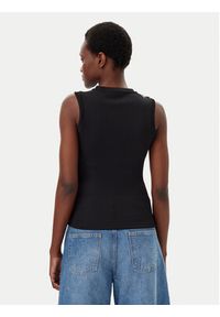 Hugo - HUGO Top Delanive 50534050 Czarny Slim Fit. Kolor: czarny. Materiał: syntetyk #4