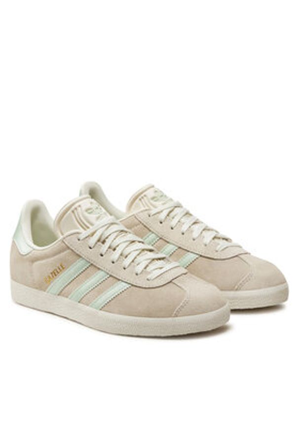 Adidas - adidas Sneakersy Gazelle W IG4398 Beżowy. Kolor: beżowy. Materiał: skóra. Model: Adidas Gazelle