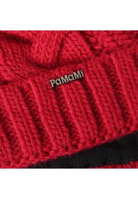 Zimowa czapka damska gruby warkocz PaMaMi - Czerwony. Kolor: czerwony. Materiał: poliamid, akryl. Sezon: zima #3