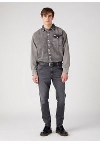 Wrangler - MESKI PASEK WRANGLER SLIM BELT BLACK 112344035. Materiał: materiał, skóra, syntetyk, jeans. Styl: klasyczny #3