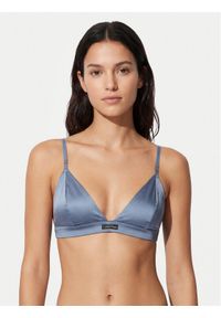 Calvin Klein Underwear Biustonosz braletka Signature Satin LV00QF8392 Niebieski jasny. Kolor: niebieski. Materiał: syntetyk #1