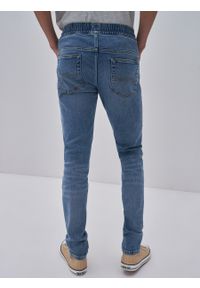 Big-Star - Denimowe spodnie męskie Jeffray Jogger 191. Stan: obniżony. Kolor: niebieski. Styl: elegancki, sportowy #5