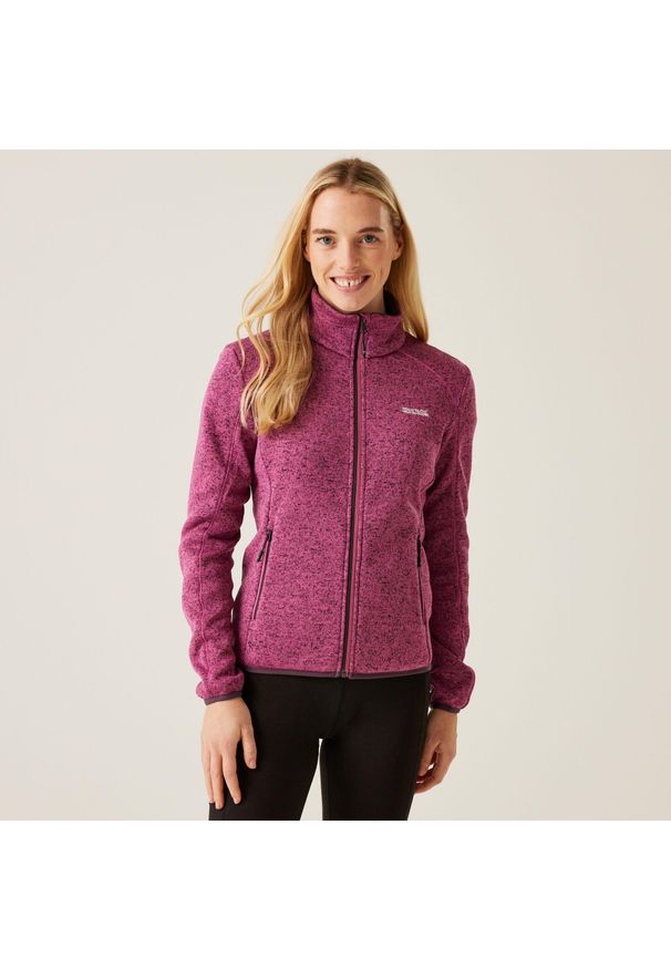 Regatta - Polar turystyczny damski Newhill. Kolor: fioletowy. Materiał: polar. Sport: turystyka piesza