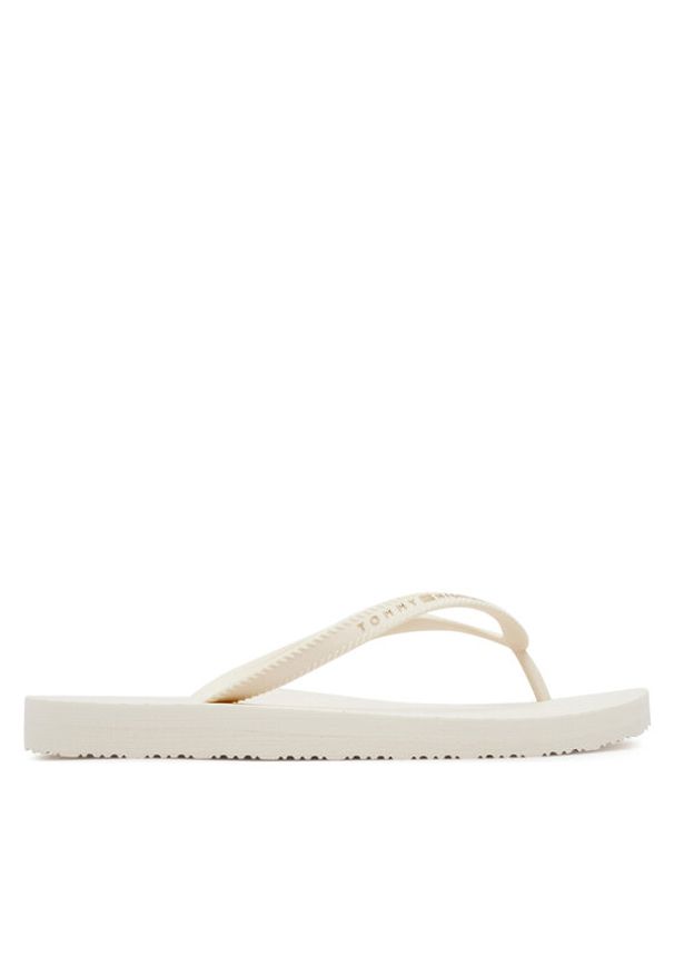 TOMMY HILFIGER - Tommy Hilfiger Japonki Hilfiger Strap Beach Sandal FW0FW08736 Écru. Materiał: materiał