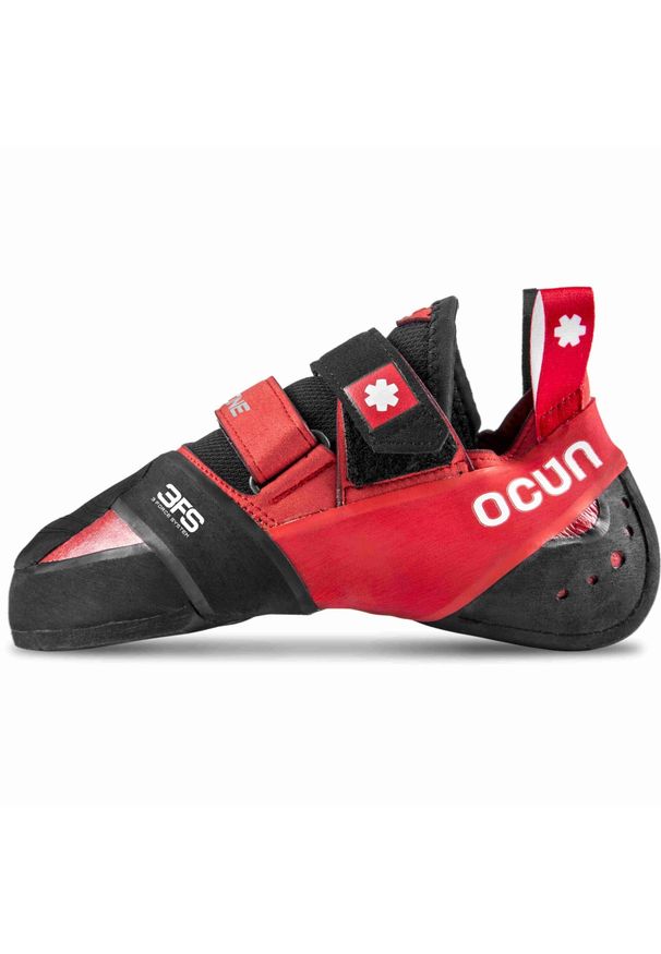 OCUN - Buty wspinaczkowe Ocun OZONE. Kolor: czarny, czerwony, wielokolorowy. Sport: wspinaczka