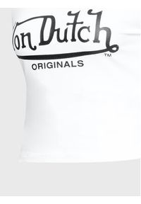 Von Dutch Bluzka Blair 6 224 010 Biały Slim Fit. Kolor: biały. Materiał: bawełna