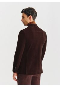 Pako Lorente - PAKO LORENTE - Brązowa sztruksowa marynarka męska. Okazja: na co dzień. Kolor: brązowy, niebieski. Materiał: sztruks. Styl: casual #6