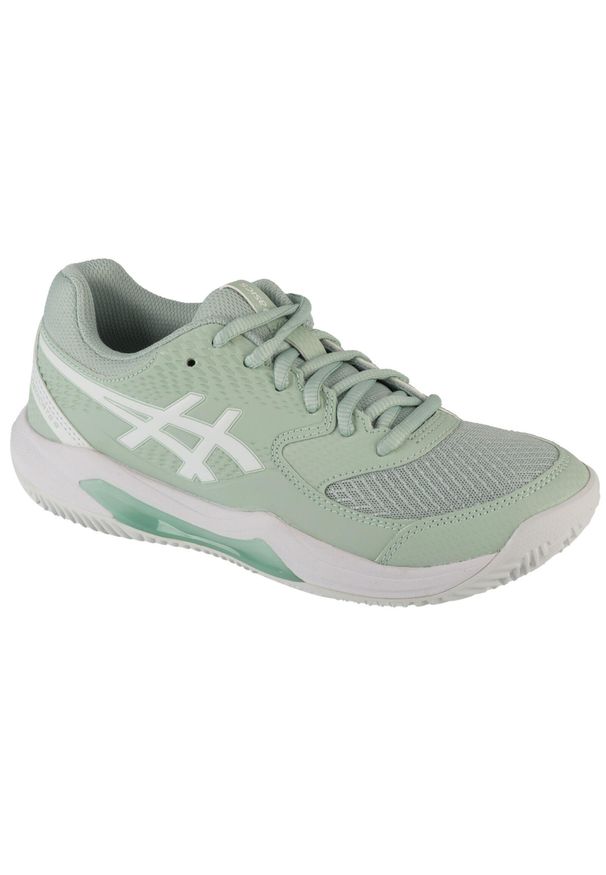 Asics - Buty do tenisa damskie, Gel-Dedicate 8 Clay. Kolor: zielony, biały, wielokolorowy. Sport: tenis
