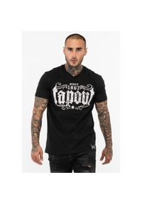 TAPOUT - Koszulka Tapout Crashed. Kolor: czarny, biały, wielokolorowy. Wzór: nadruk #1