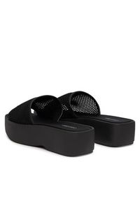 Calvin Klein Klapki Amelia HW0HW02877 Czarny. Kolor: czarny. Materiał: materiał #6