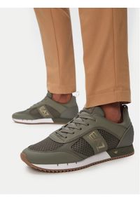 EA7 Emporio Armani Sneakersy 7X000334 AF18610 MZ918 Zielony. Kolor: zielony. Materiał: skóra #1