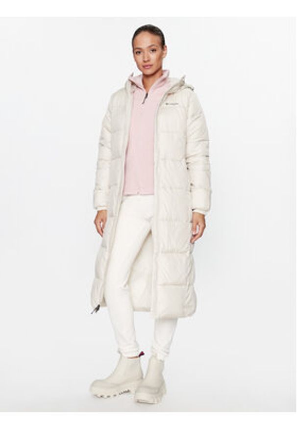 columbia - Columbia Kurtka zimowa Puffect™ Long Jacket Brązowy Regular Fit. Kolor: brązowy. Materiał: syntetyk. Sezon: zima