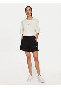 Adidas - adidas Szorty sportowe Essentials French Terry IY7343 Czarny Loose Fit. Kolor: czarny. Materiał: bawełna #4