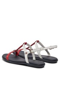 TOMMY HILFIGER - Tommy Hilfiger Sandały Th Flat Sandal FW0FW07930 Kolorowy. Wzór: kolorowy