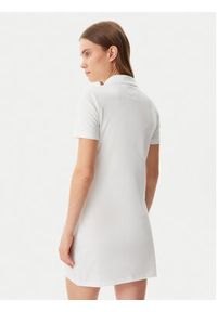 Tommy Jeans Sukienka codzienna Badge DW0DW20302 Écru Regular Fit. Okazja: na co dzień. Materiał: bawełna. Typ sukienki: proste. Styl: casual